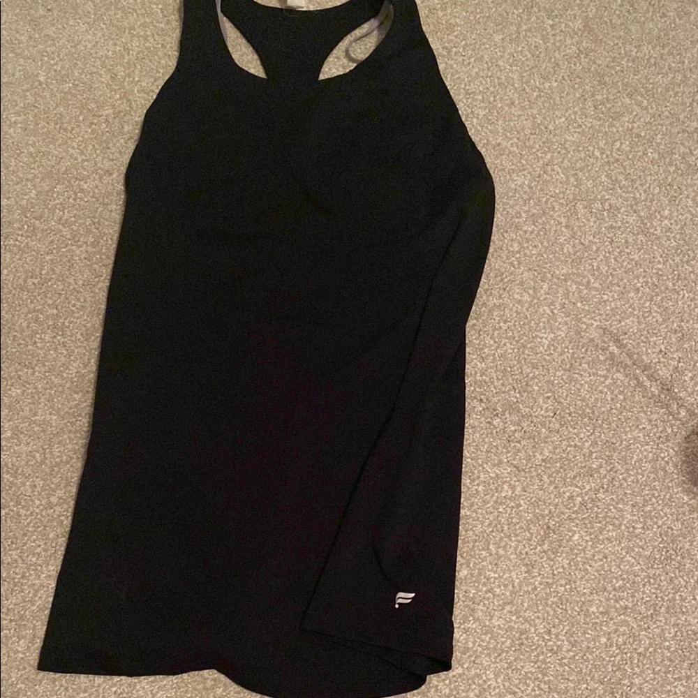 Fabletics Black Racerback Tank Top